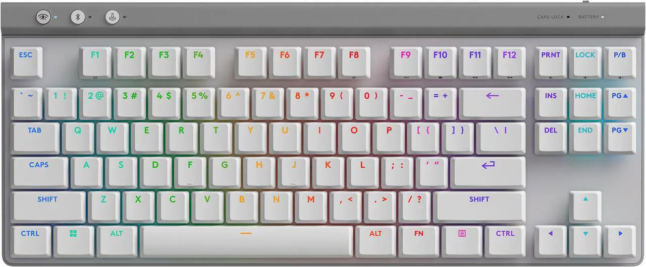 Main image of Logitech G515 LIGHTSPEED TKL Low Profile Wireless Gaming Keyboard - GL Red Linear Switches, LIGHTSYNC RGB, Thin Tenkeyless Design, PBT Keycaps - White