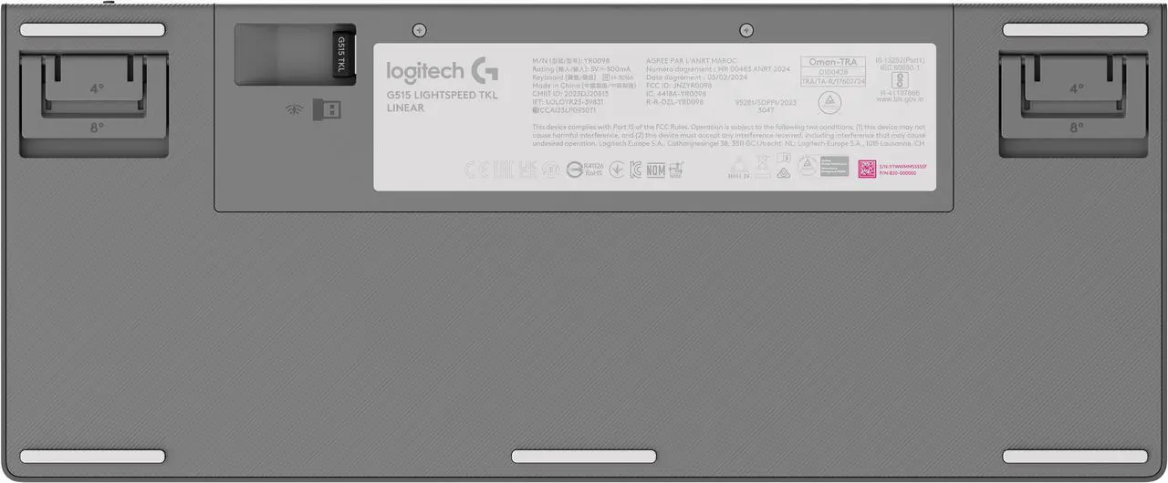 Alt view image 3 of 5 - Logitech G515 LIGHTSPEED TKL Low Profile Wireless Gaming Keyboard - GL Red Linear Switches, LIGHTSYNC RGB, Thin Tenkeyless Design, PBT Keycaps - White
