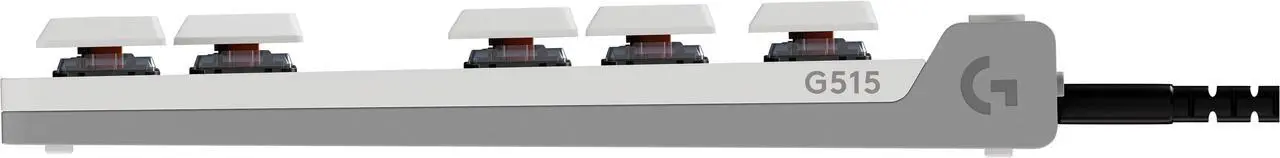 Alt view image 5 of 5 - Logitech G515 LIGHTSPEED TKL Low Profile Wireless Gaming Keyboard - GL Red Linear Switches, LIGHTSYNC RGB, Thin Tenkeyless Design, PBT Keycaps - White