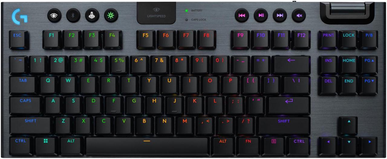 Main image of Logitech G915 X LIGHTSPEED TKL Wireless Mechanical Gaming Keyboard - GL Red Linear Switches, RGB Backlighting - Black