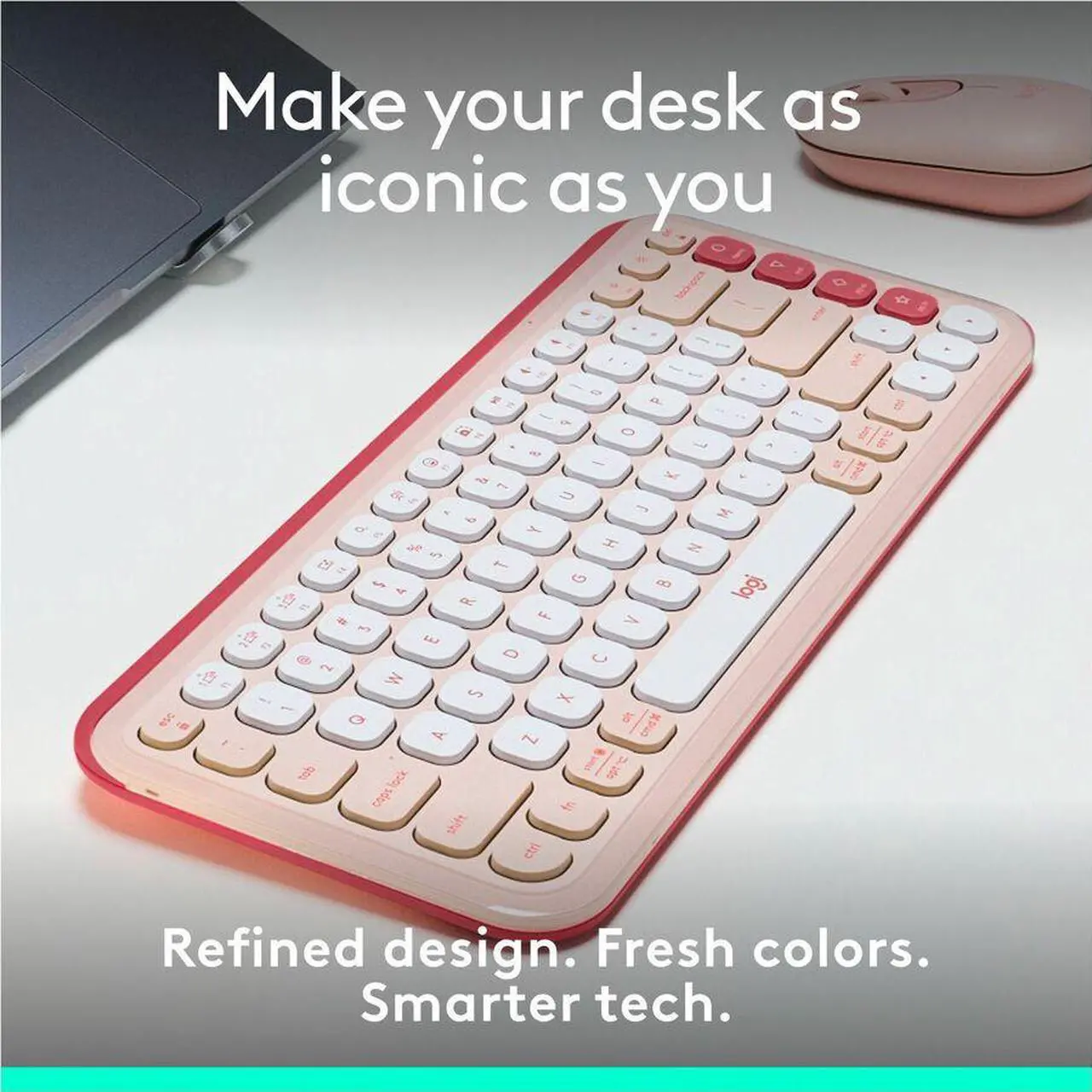 Alt view image 7 of 7 - Logitech POP ICON KEYS Wireless Bluetooth Keyboard, Comfortable Typing, Programmable Keys, Easy-Switch Between up to 3 Devices, for Laptop, Tablet, PC