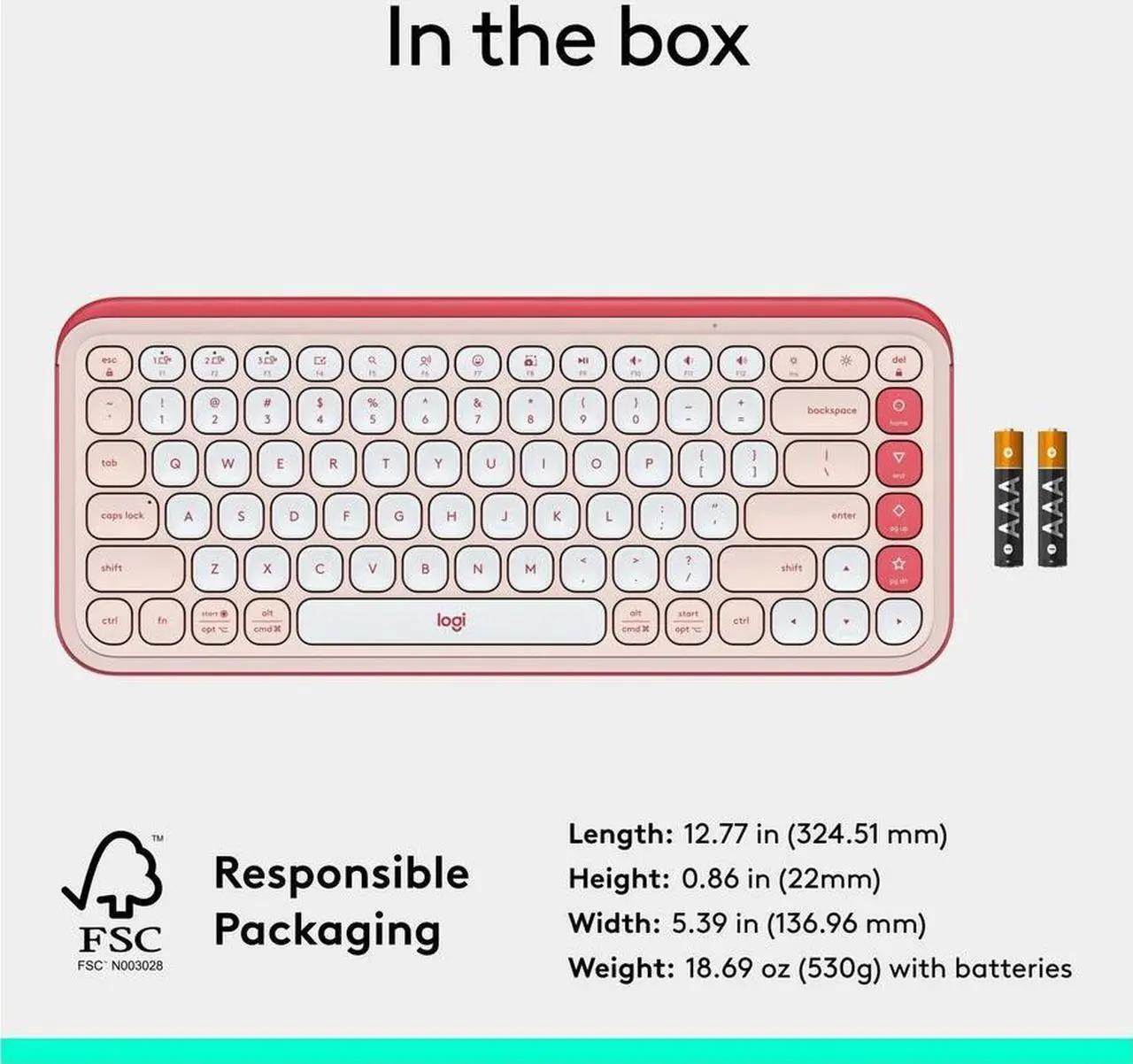 Alt view image 3 of 7 - Logitech POP ICON KEYS Wireless Bluetooth Keyboard, Comfortable Typing, Programmable Keys, Easy-Switch Between up to 3 Devices, for Laptop, Tablet, PC