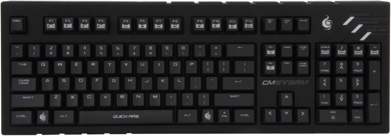 Alt view image 2 of 4 - CM Storm QuickFire Pro - Full Size Mechanical Gaming Keyboard with CHERRY MX Brown Switches and Backlit Gaming Keys