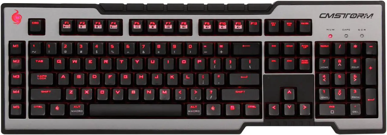 Alt view image 2 of 5 - CM Storm Trigger - Full Size Mechanical Gaming Keyboard with CHERRY MX Red Switches and Fully Backlit