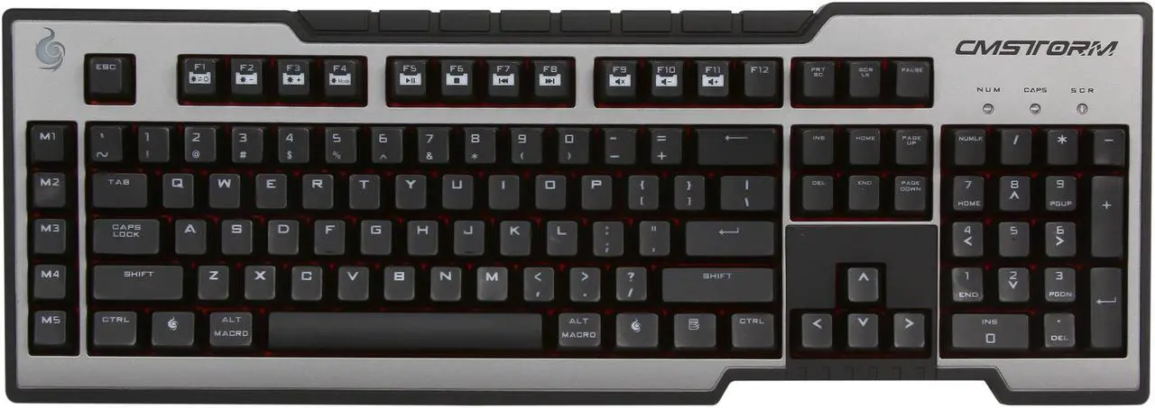 Alt view image 3 of 5 - CM Storm Trigger - Full Size Mechanical Gaming Keyboard with CHERRY MX Red Switches and Fully Backlit
