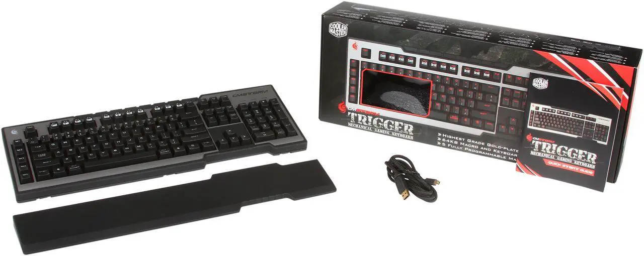 Alt view image 5 of 5 - CM Storm Trigger - Full Size Mechanical Gaming Keyboard with CHERRY MX Red Switches and Fully Backlit