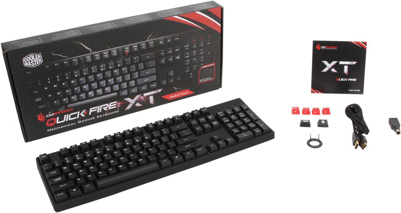 Alt view image 4 of 4 - CM Storm QuickFire XT - Full Size Mechanical Gaming Keyboard with CHERRY MX Brown Switches