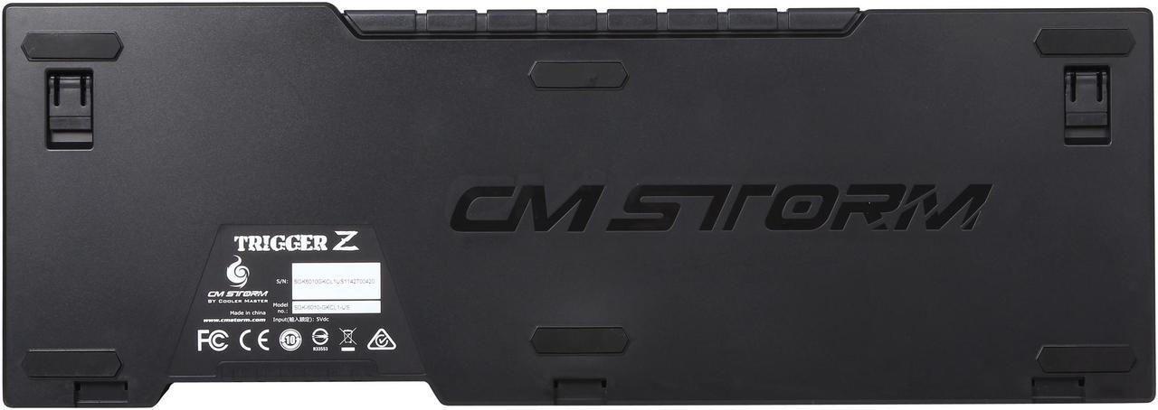 Alt view image 5 of 5 - CM Storm Trigger Z - Full Size Backlit Mechanical Gaming Keyboard with CHERRY MX Switches, Detachable Wrist Rest, and Dedicated Macro Keys (Blue LED/Blue Switch Model)