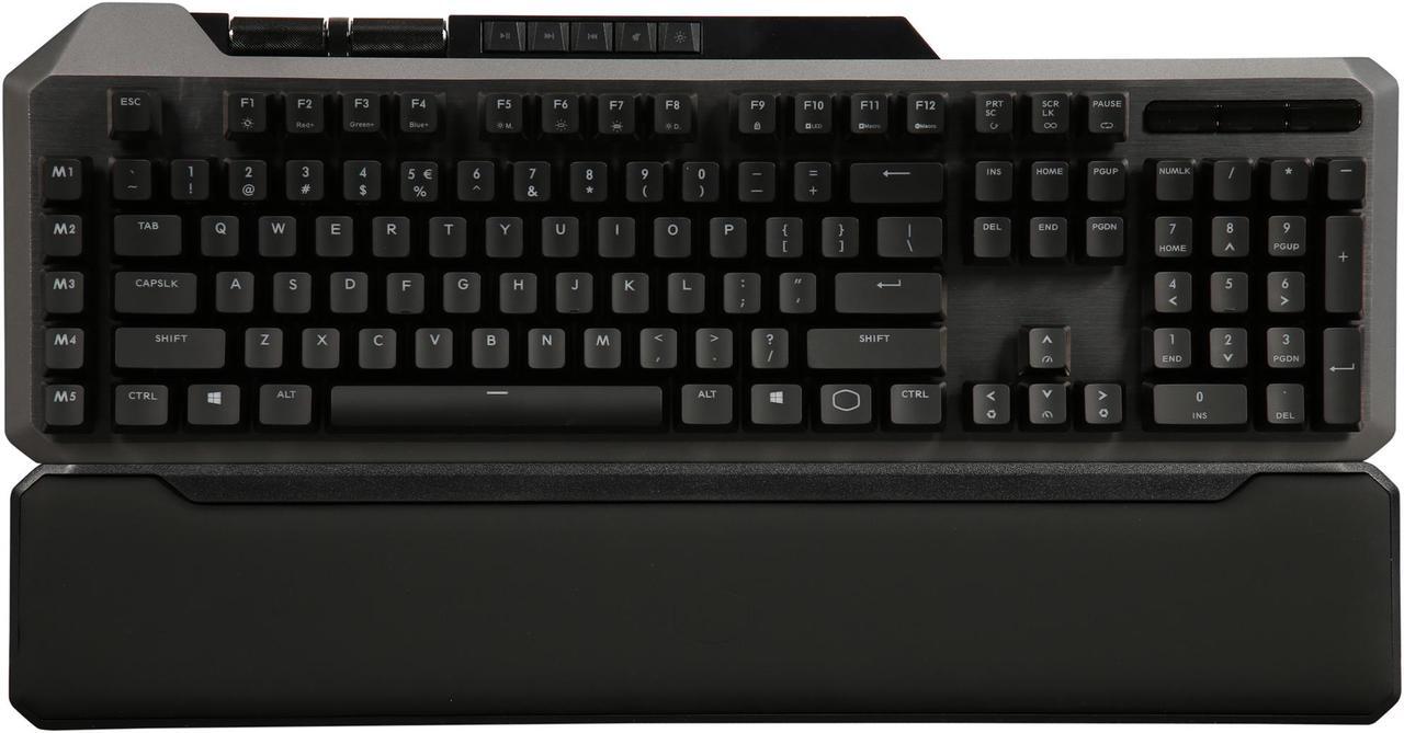 Alt view image 3 of 5 - Cooler Master MK850 Gaming Mechanical Keyboard with Cherry MX Red Switches, Aimpad Technology, Precision Wheels, and RGB Illumination