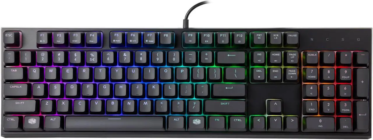 Alt view image 2 of 9 - Cooler Master MasterSet MS120 Gaming RGB Keyboard & Mouse, Clicky Mem-chanical Switches, Precision Pixart Sensor with Omron Mouse Switches & On-the-fly DPI settings