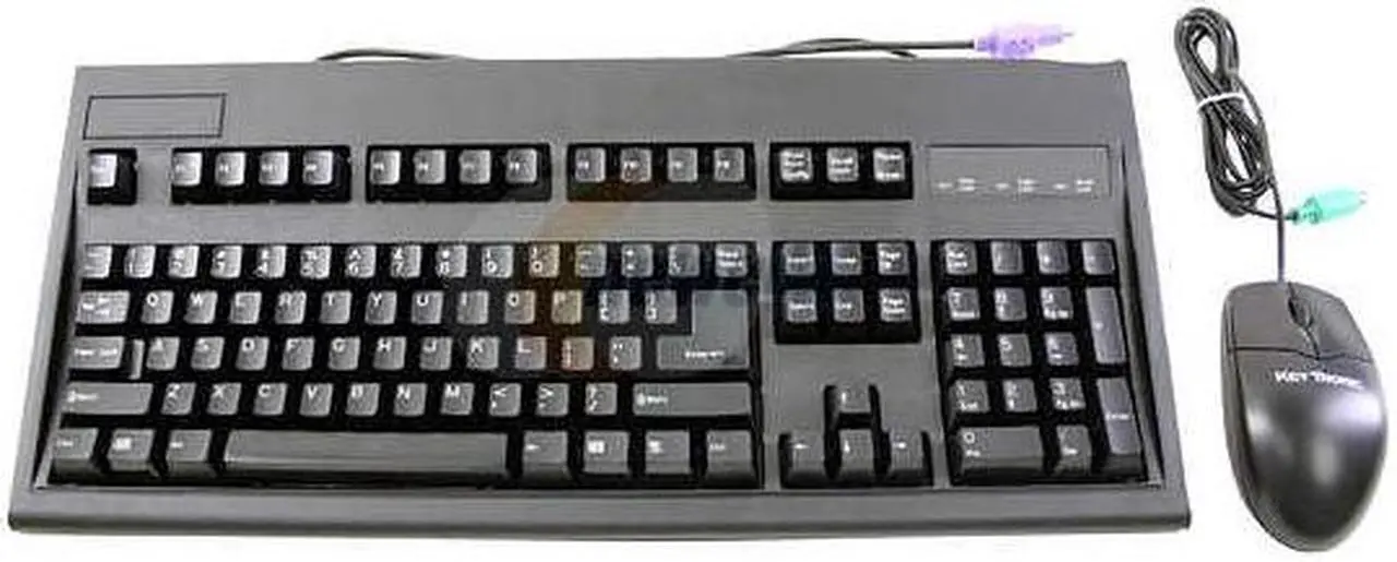 Main image of KeyTronic E03601OPTMSEBC Black 104 Normal Keys PS/2 Wired Standard Keyboard