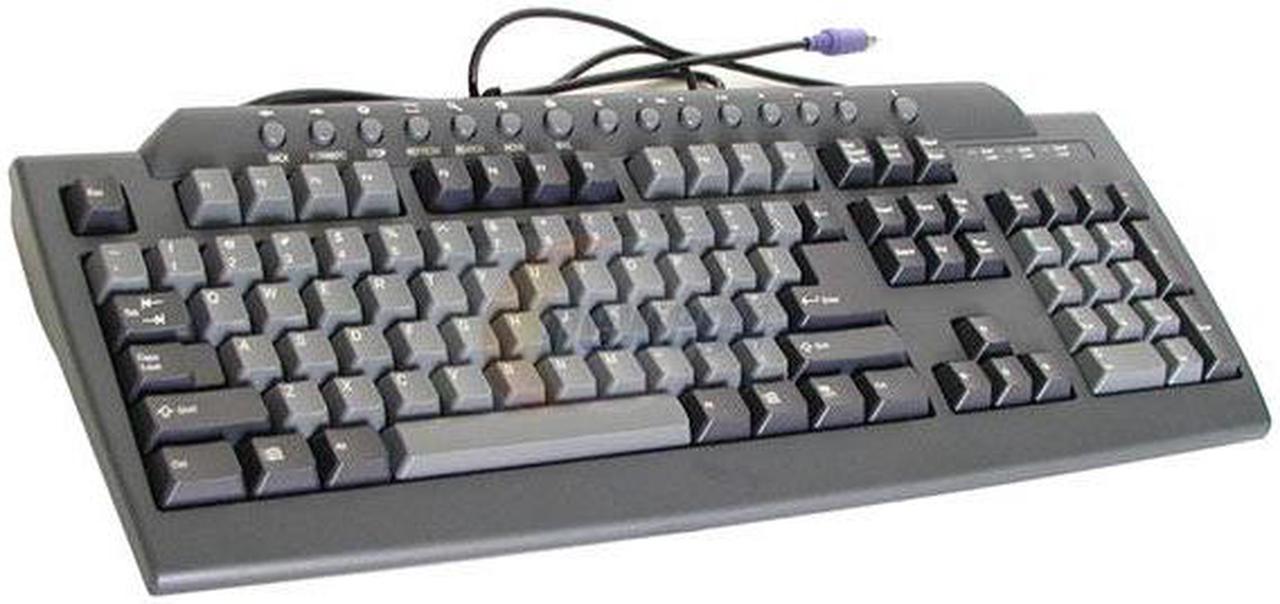 MITSUMI KFK-EB9HY-BK 2-Tone 104 Normal Keys 15 Function Keys PS/2 Wired Standard Keyboard - OEM