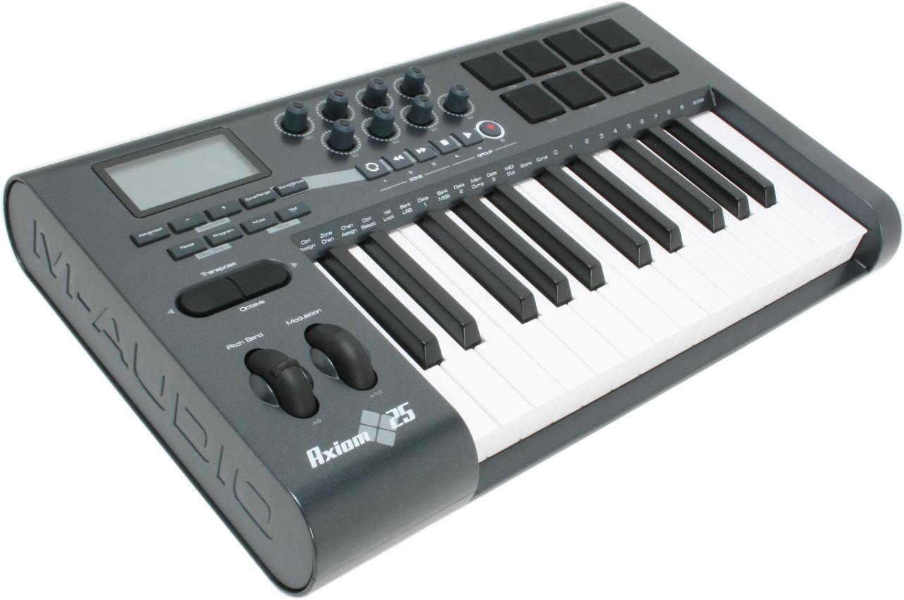 Alt view image 10 of 13 - M-AUDIO Axiom 25 Advanced 25-Key Semi-Weighted USB MIDI Controller