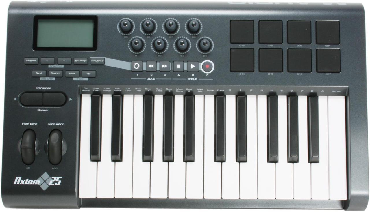 Alt view image 11 of 13 - M-AUDIO Axiom 25 Advanced 25-Key Semi-Weighted USB MIDI Controller