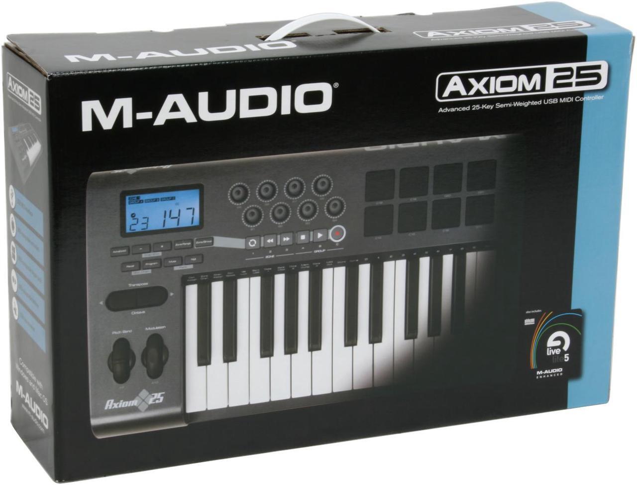 Alt view image 13 of 13 - M-AUDIO Axiom 25 Advanced 25-Key Semi-Weighted USB MIDI Controller