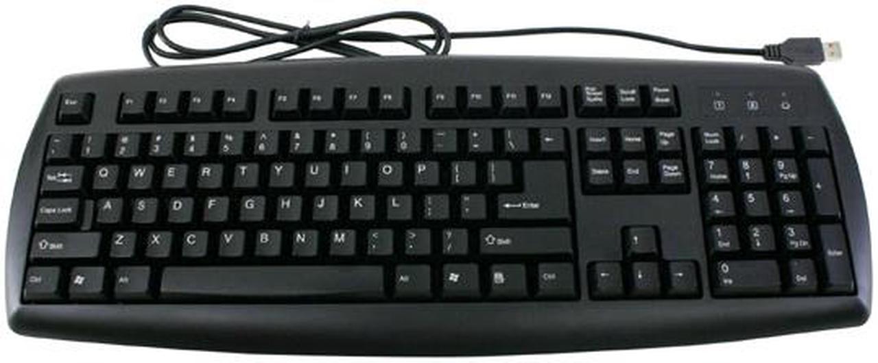 AOpen KB825B 90.00029.25BU 104 Normal Keys USB Wired Standard Keyboard