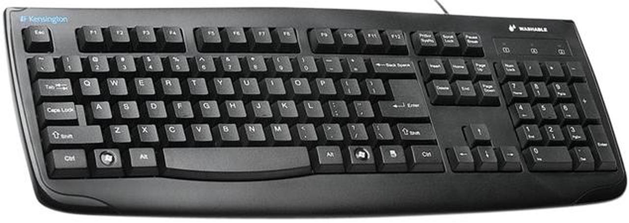 Kensington Pro Fit Washable K74200CA 104 Normal Keys USB Wired Keyboard