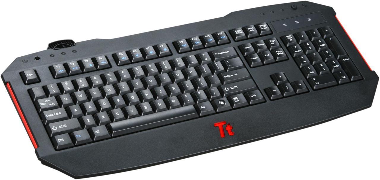 Tt eSPORTS CHALLENGER Gaming Keyboard Black KB-CHL002US