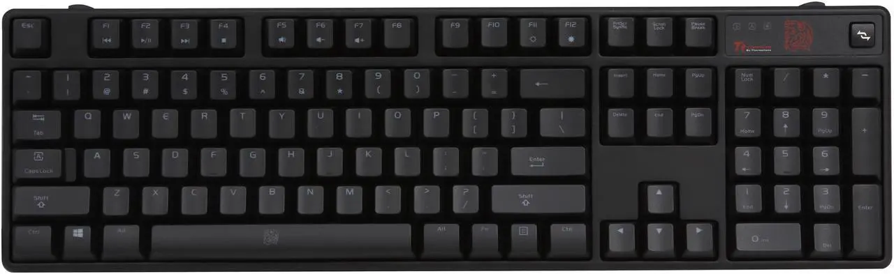 Alt view image 2 of 4 - Thermaltake Tt eSports Poseidon Z Illuminated Mechanical Gaming Keyboard - Blue Switches