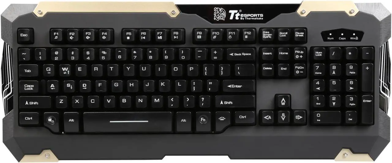 Alt view image 3 of 9 - Thermaltake Tt eSports Commander Gaming Keyboard and Mouse