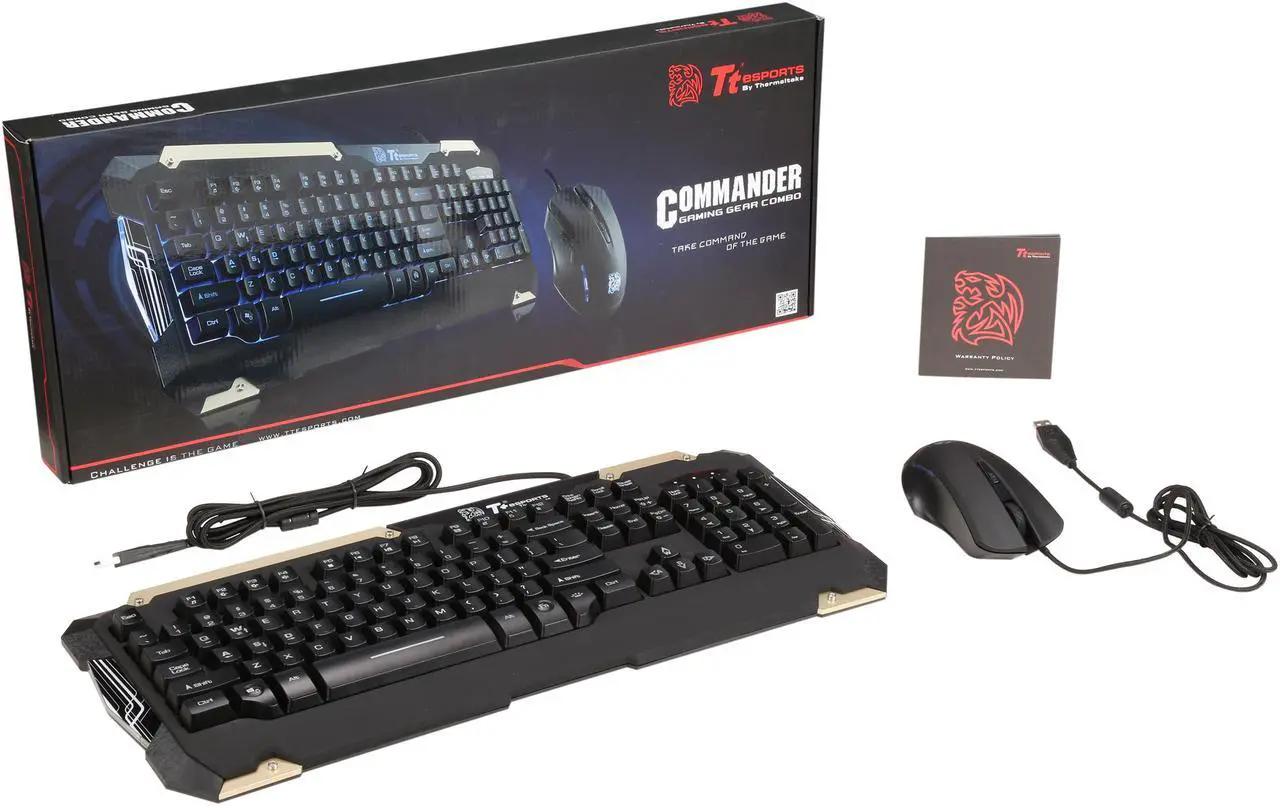 Alt view image 10 of 9 - Thermaltake Tt eSports Commander Gaming Keyboard and Mouse