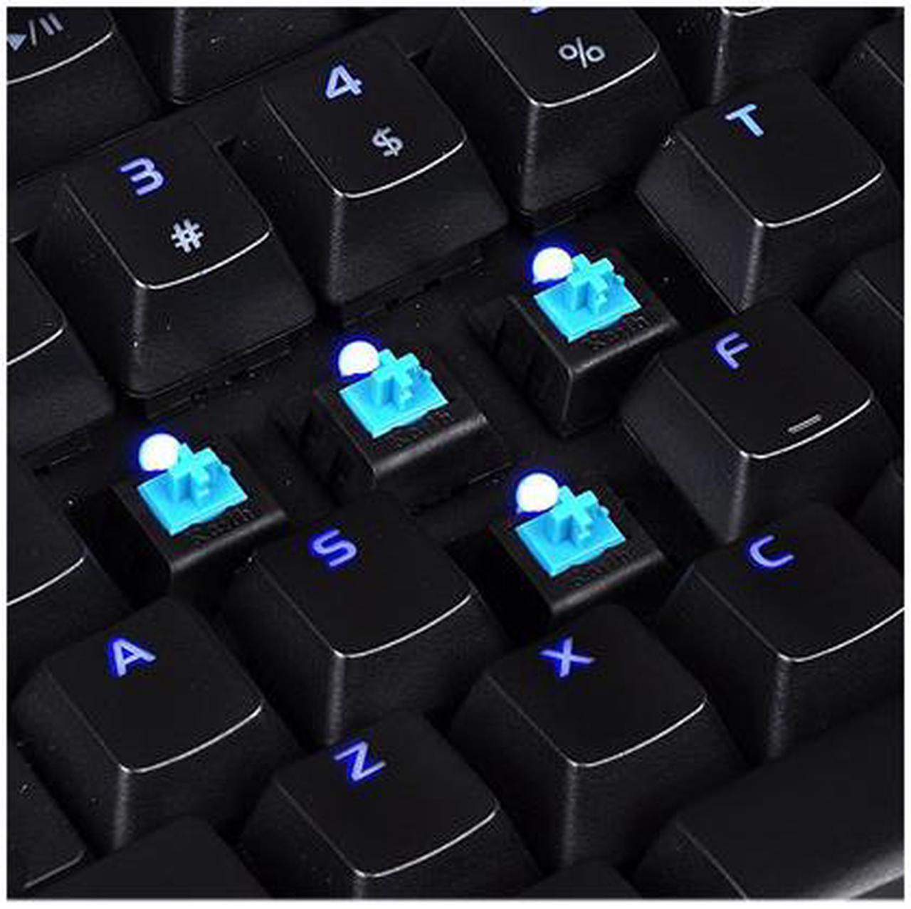 Alt view image 5 of 7 - Tt eSPORTS KB-PZP-KLBLUS-01 Poseidon Z Plus BLUE SWITCH mechanical Gaming Keyboard