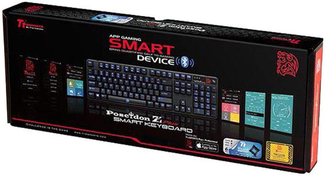 Alt view image 7 of 7 - Tt eSPORTS KB-PZP-KLBLUS-01 Poseidon Z Plus BLUE SWITCH mechanical Gaming Keyboard