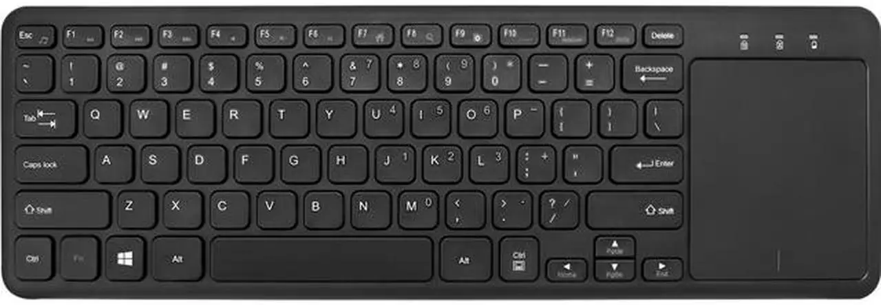 Main image of ADESSO SlimTouch 4050 - Wireless Keyboard with Built-in Touchpad WKB-4050UB Wireless 2.4 GHz RF 78-Key US Layout Keyboard