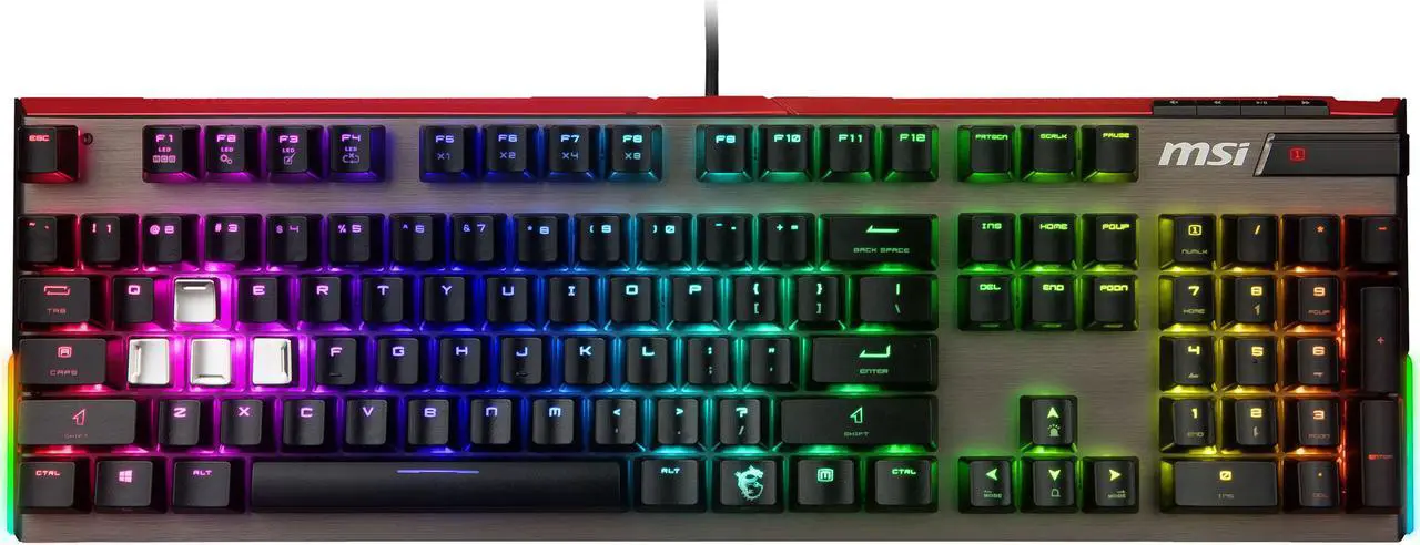 Main image of MSI Vigor GK80 Wired Cherry MX RGB Red, RGB Gaming Keyboard