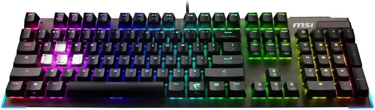 Alt view image 2 of 9 - MSI Vigor GK80 Wired Cherry MX RGB Red, RGB Gaming Keyboard