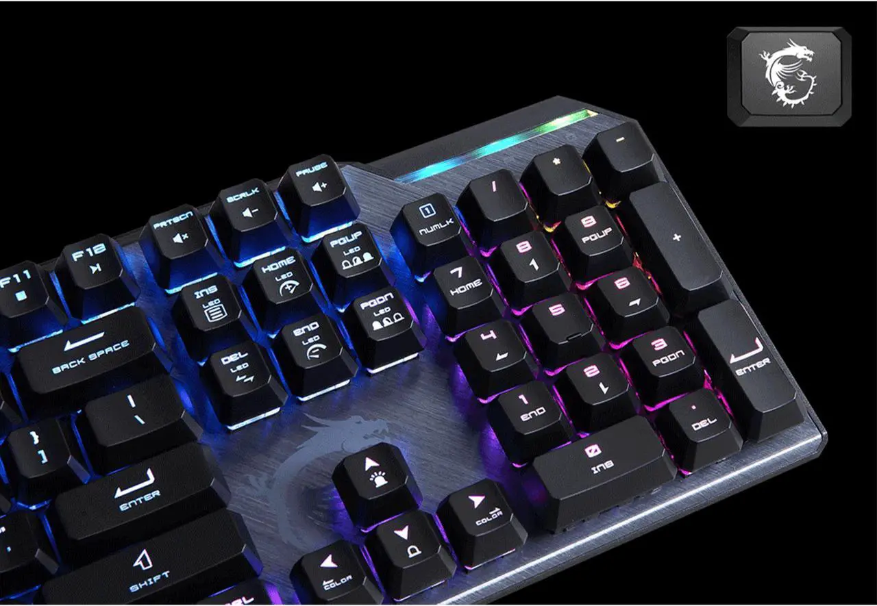 Alt view image 4 of 8 - MSI VIGOR GK50 ELITE BOX WHITE Gaming Keyboard