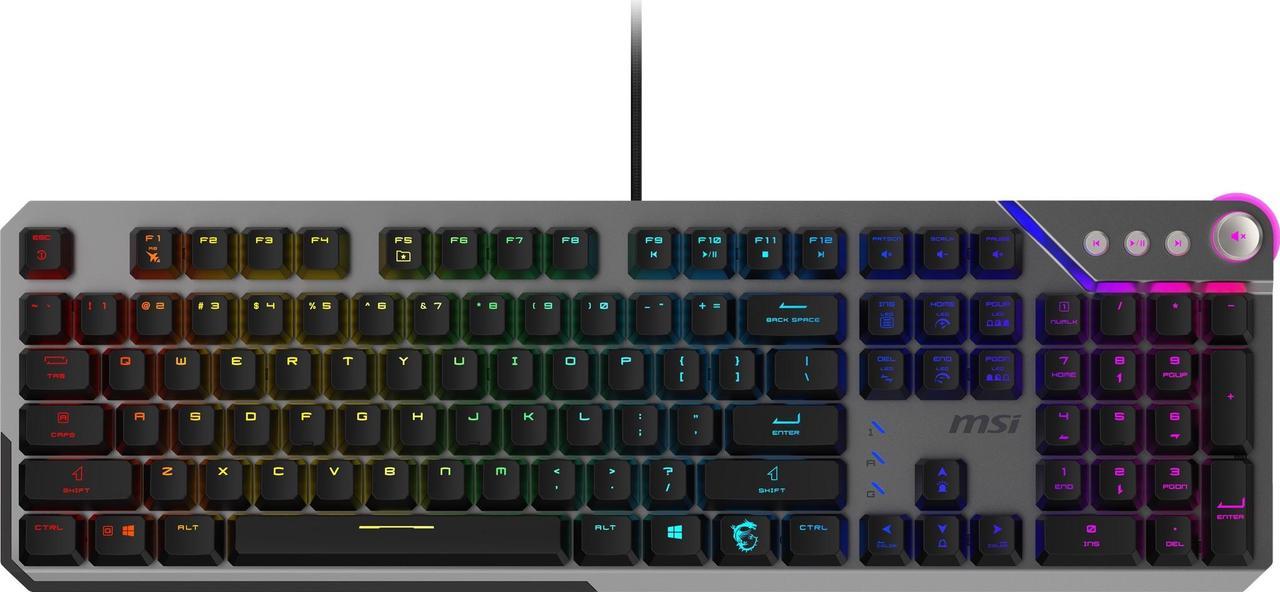 MSI Strike 600 RGB Mechanical Gaming Keyboard - Silent Switches