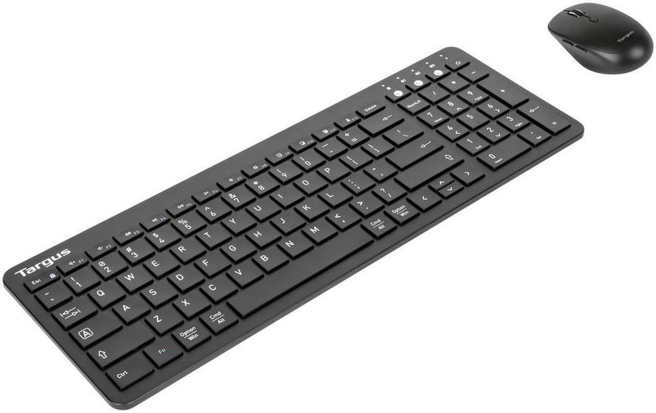 Main image of Targus AKM619AMUS Keyboard & Mouse - Wireless Bluetooth 5.1 Keyboard - Black - Wireless Bluetooth Mouse - Optical - 2400 dpi - 2 Button - Scroll Wheel - Black - AAA - Compatible with PC, Mac