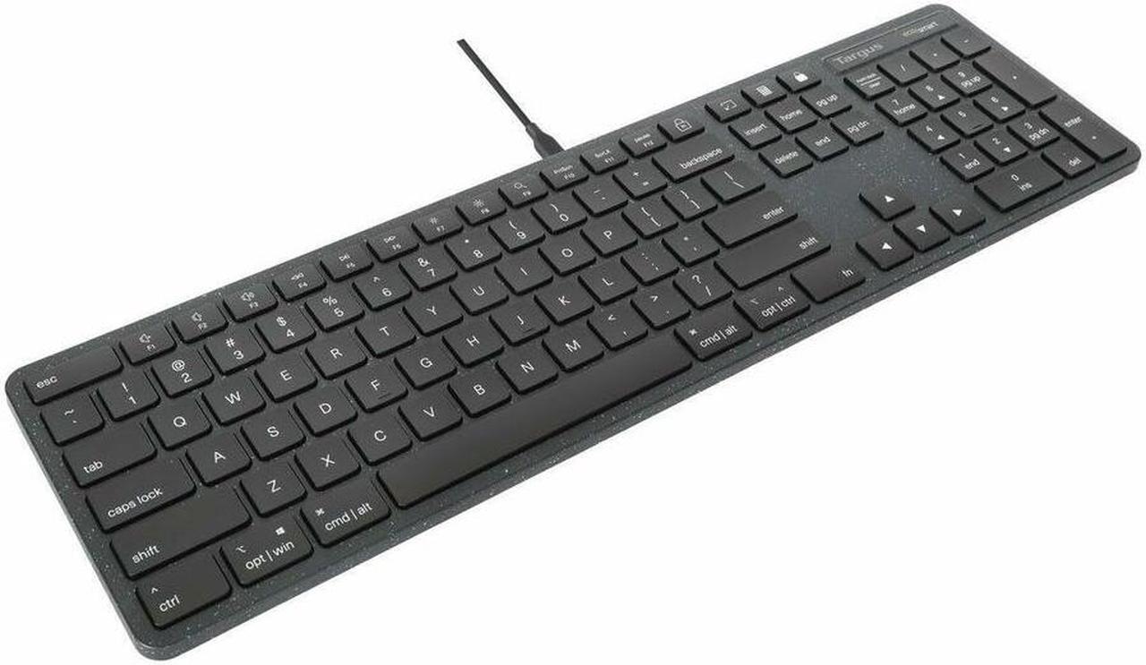 Alt view image 7 of 14 - Targus Full-Size Wired EcoSmart Keyboard