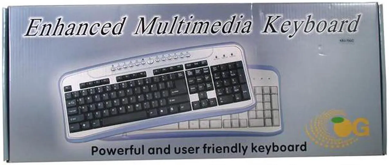 Alt view image 3 of 3 - DCT Factory KB-790C Black/Silver 107 Normal Keys 13 Function Keys PS/2 Standard Keyboard