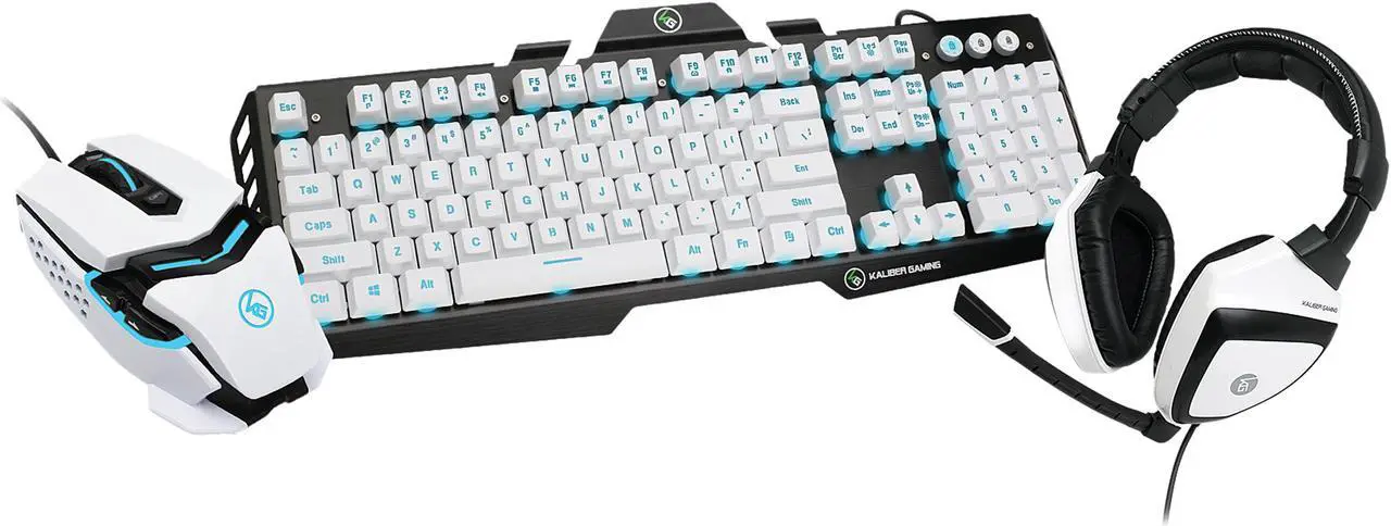 Main image of IOGEAR GKMHKIT1E Kaliber Gaming Imperial White Edition Gamer Pack