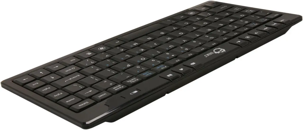 Alt view image 3 of 4 - SIIG JK-WR0612-S1 Black 87 Normal Keys 9 Function Keys USB RF Wireless Mini Ultra Slim Multimedia Keyboard