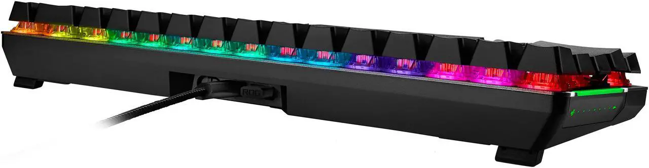 Alt view image 4 of 5 - ASUS ROG Falchion Wireless 65% Mechanical Gaming Keyboard (68 Keys, Aura Sync RGB, Extended Battery Life, Interactive Touch Panel, PBT Keycaps, Cherry MX Switches, Keyboard Cover Case)