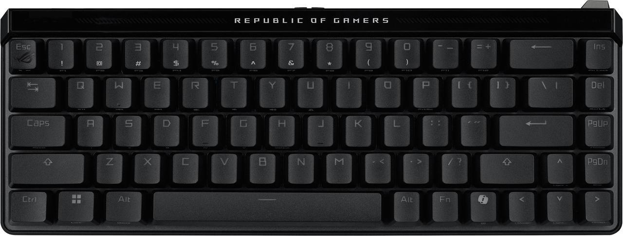 Alt view image 2 of 11 - ASUS ROG Falchion Ace HFX 65% compact gaming keyboard - ROG HFX magnetic switches, 8000Hz polling rate, three-layer dampening foam, silicone gasket mount, interactive touch panel, dual USB-C® ports