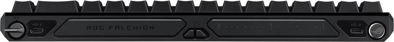 Alt view image 10 of 11 - ASUS ROG Falchion Ace HFX 65% compact gaming keyboard - ROG HFX magnetic switches, 8000Hz polling rate, three-layer dampening foam, silicone gasket mount, interactive touch panel, dual USB-C® ports