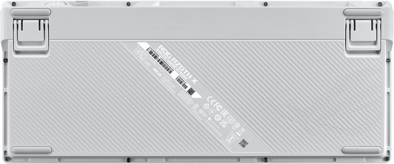 Alt view image 5 of 10 - ROG Azoth X 75% custom gaming keyboard - hot-swappable ROG NX V2 Mechanical Switches, dye-sublimated semi-translucent keycaps, OLED display, three-way control knob