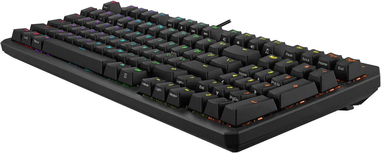 Alt view image 4 of 8 - ASUS TUF Gaming K3 Gen II keyboard - compact 97-key layout, optical-mechanical RGB switches, detachable top plate, and Aura Sync