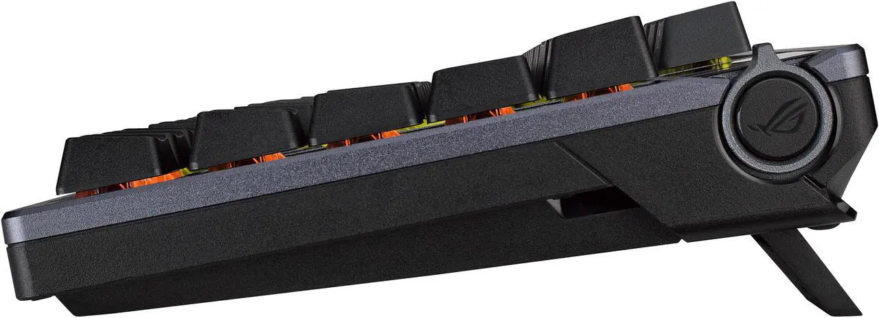 Alt view image 3 of 8 - ASUS ROG Azoth 75 Wireless DIY Custom Gaming Keyboard - OLED display, Hot-Swappable Pre-lubed ROG NX Storm Switches & Keyboard Stabilizers, PBT Keycaps, RGB
