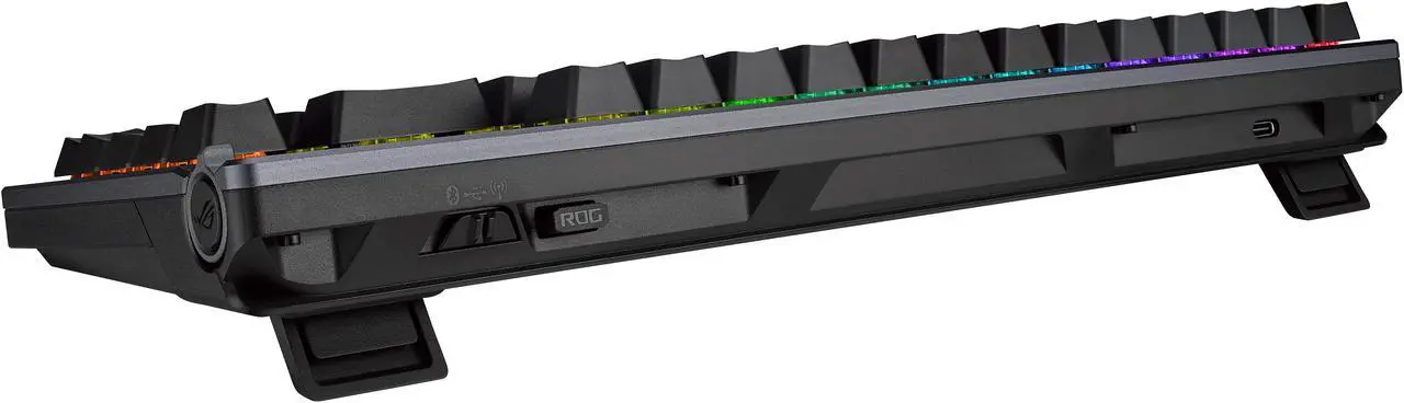 Alt view image 8 of 8 - ASUS ROG Azoth 75 Wireless DIY Custom Gaming Keyboard - OLED display, Hot-Swappable Pre-lubed ROG NX Storm Switches & Keyboard Stabilizers, PBT Keycaps, RGB