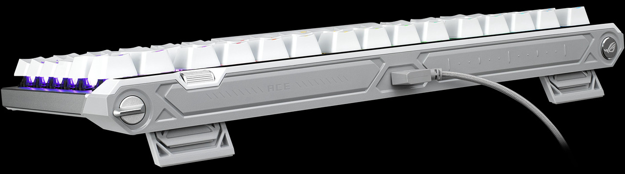 Open Box: ASUS ROG Falchion Ace 75 HE Wired Analog/Hall Effect Gaming Keyboard 75% TKL, USB, Hot Swappable HFX V2X Magnetic Switch, Rapid Trigger, 8KHz Polling, PBT Keycap, Carry Case, Web-based Config - White - Newegg.com - Open Box condition - Image 19