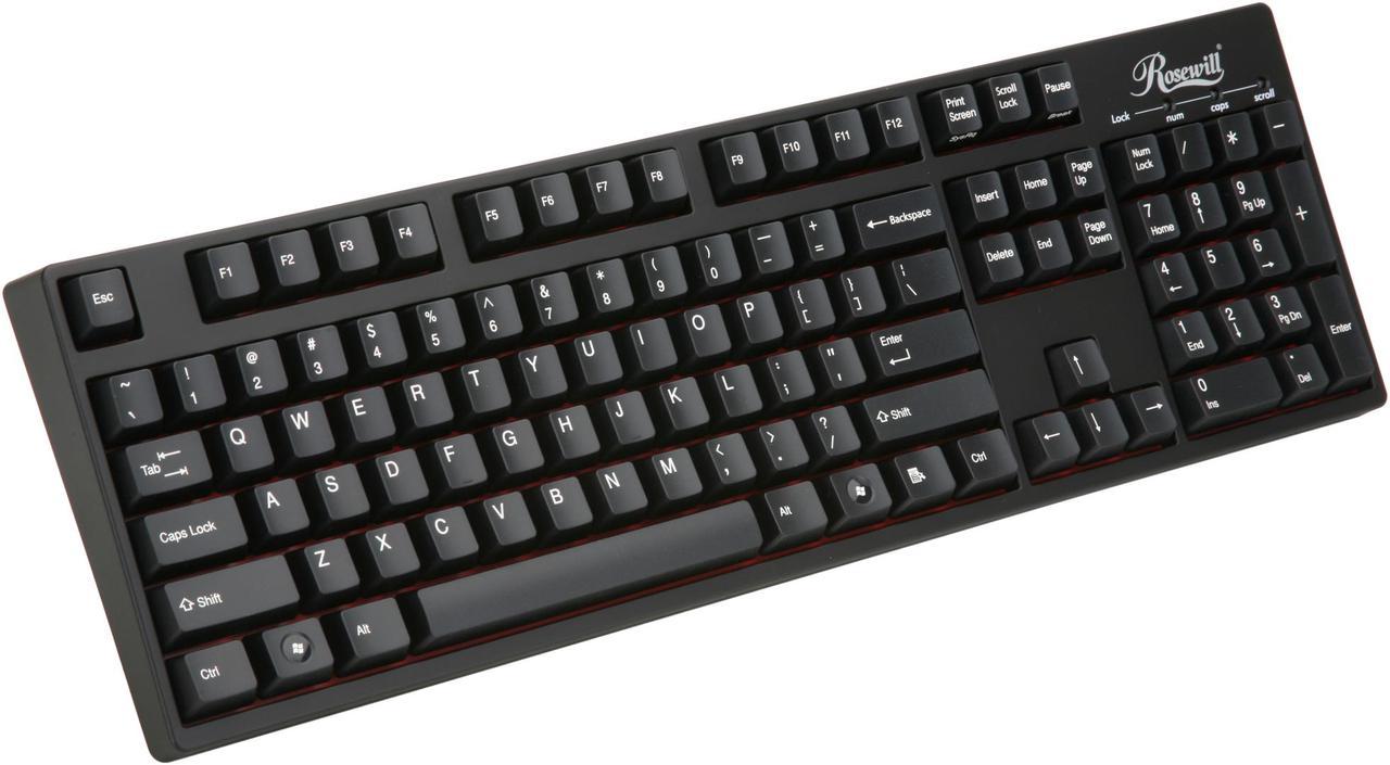 Rosewill RK-9000 - Mechanical Keyboard - Cherry MX Blue Switches