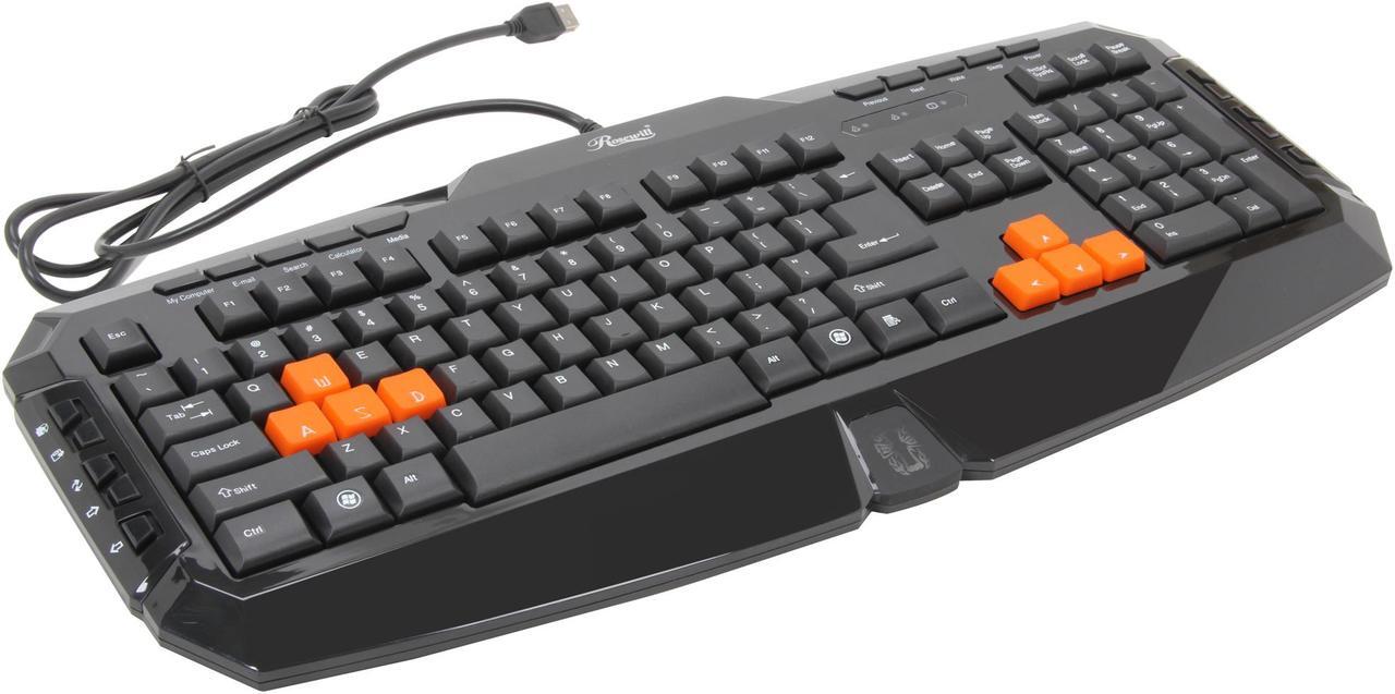 Main image of Rosewill Gaming Keyboard RK-8100, Anti-Ghosting feature, Fully programmable keys, 10 profiles setting
