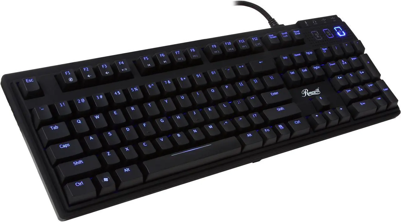 Main image of Rosewill Apollo RK-9100xBRE - Blue Backlit Mechanical Keyboard