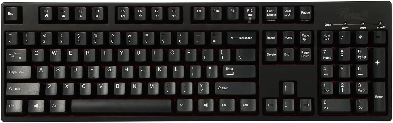 Alt view image 3 of 5 - Rosewill RK-9000V2 BL Mechanical Keyboard with Cherry MX Black Switches