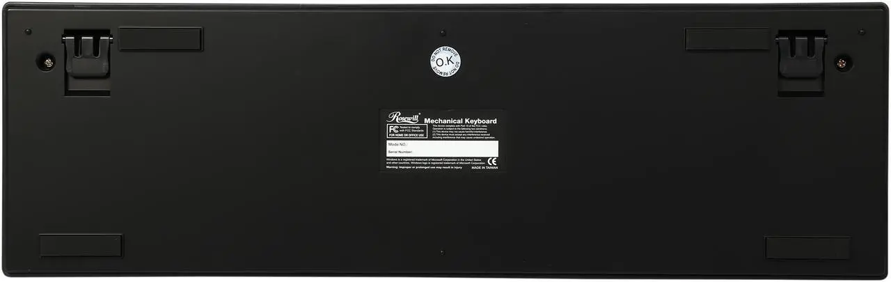 Alt view image 5 of 5 - Rosewill RK-9000V2 BL Mechanical Keyboard with Cherry MX Black Switches